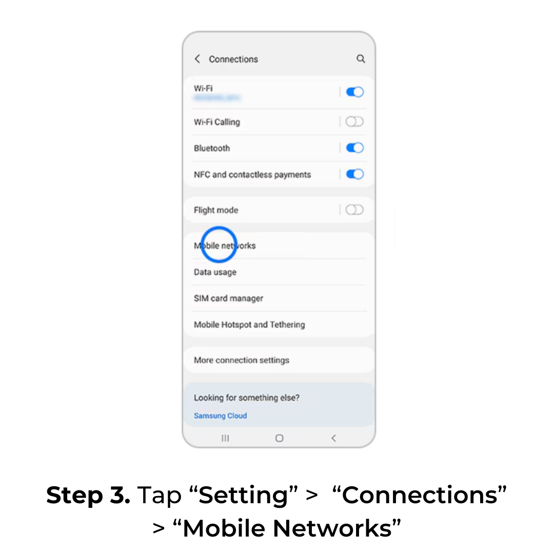 Turn data roaming on